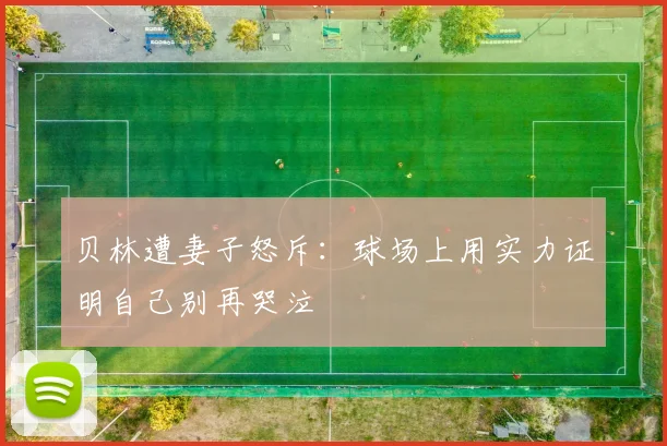 贝林遭妻子怒斥：球场上用实力证明自己别再哭泣
